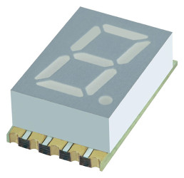 Wyświetlacz diodowy LED 7-segmentowy ze wspólną anodą 12 mcd RH DP, Zielony 7.6mm Kingbright 570 nm