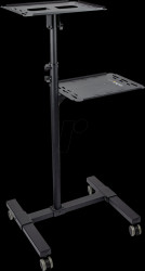 ADJPROJCART Trolley for Projectors and Notebooks, 10 kg, Black