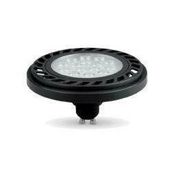 Żarówka ARCUS ES111 gu10 15 led 9W B/WW 30s ciepła biała AR111 czarna obudowa