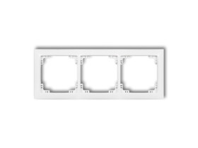 DECO Ramka 3 potrójna uniwersalna z tworzywa DECO Soft biały DRSO-3 KARLIK