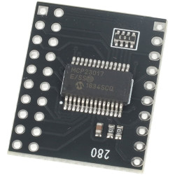 MCP23017 ekspander portów I/O 16-kanałów