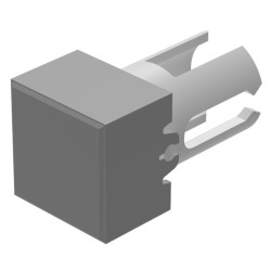 Soczewki do wskaźników, 19-951, Szary, Kwadratowy, długość: 7.3