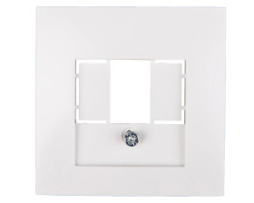 Berker/B.Kwadrat Element centralny gniazda TAE i głośnikowego biały 5310338989
