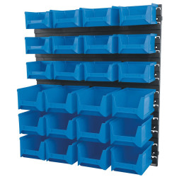 Draper 06798 24 Bin Wall Storage Unit (Small/Medium Bins)