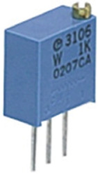 Potencjometr dostrojczy 1MΩ THT 0.5W 25 -zwoje Regulacja górna 2 mm