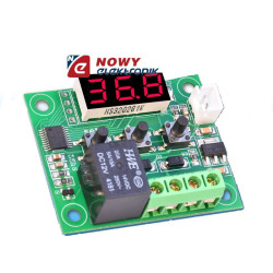 Regulator temp. -50+110°C LED zas:12V styk:5A Termostat temperatury