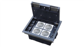 Puszka Podłogowa (Floorbox) 4M, (45X45), Regulowana Głębokość, Do Podłogi...