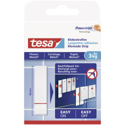 tesa 77761-00000-20 Adhesive Strips white 6pcs tool-free use