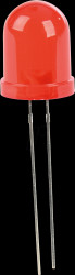 L-813SURDK LED, 10 mm, THT, red, diffuse, 900 mcd, 30°