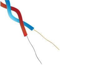 Przewód termoparowy T, -75 → +260 C., dł. 25m, izolacja: Teflon PFA, 1-żyłowy, RS PRO