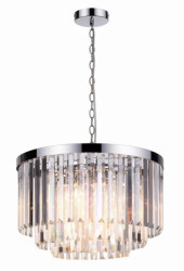 Lampa wisząca kryształowa z kaskadowymi kloszem VETRO do salonu LP-2910/5P Light Prestige