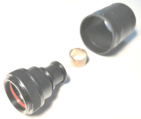 Obudowa złączy Amphenol Limited BK4 14 Stop aluminium Prosty 38999 III