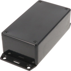 ABS enclosure, (L x W x H) 120 x 65 x 40 mm, black (RAL 9005), IP54, 1591CF2BK
