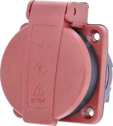 AS Schwabe 45080 Gniazdo do zabudowy IP54 czerwony