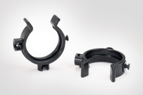 Clamp, max. bundle Ø 30 mm, PA, black, (L x W x H) 46 x 44 x 12 mm, 161-64010