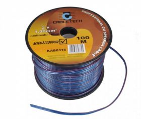 PRZEWOD 2*1MM CU NIEBIESKI