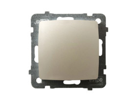 KARO Wyłącznik pojedynczy IP-20 zaciski gwintowe ecru perłowy ŁP-1S/m/42 OSPEL