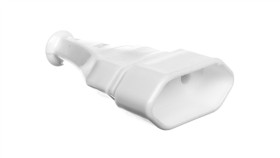 Gniazdo Przenośne Płaskie B/U Euro 2,5A 250V Rozbieralne Białe Gn-11