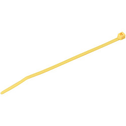 HellermannTyton 116-01814 Inside Serrated Cable Tie Yellow 2.5mmx100mm (100pcs)