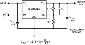 1.5-A, 7-V, adjustable ultra-low-dropout voltage regulator with enable