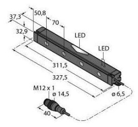 Czujnik umiejscowienia Turck PVL225PQ 3026206 1 szt.