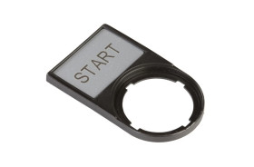 Tabliczka opisowa START 50x30mm czarna prostokątna M22S-ST-GB1 216495