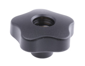 Pokrętło mocujące M10 długość gwintu: 26mm średnica pokrętła 63mm średnica gwintu: 10mm Z wieloma pokrętłami Otwór