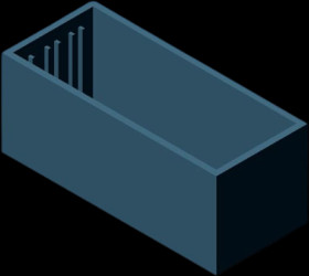 ABS enclosure, (L x W x H) 52 x 22 x 21 mm, blue (RAL 5020), L50.10