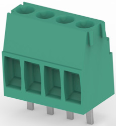 PCB terminal, 10 pole, pitch 3.5 mm, AWG 30-14, 12 A, cage clamp, green, 1-284391-0