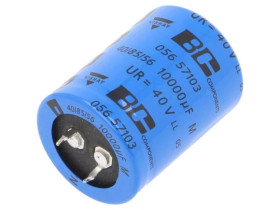 MAL205657103E3 Kondensator elektrolityczny SNAP-IN 10mF 40VDC Ø30x40mm 20