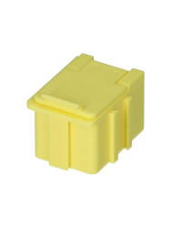Skrzynka z przegródkami l. przedziałów: 1 szerokość: 21.8mm wysokość: 21mm głębokość: 29.4mm SB Żółty