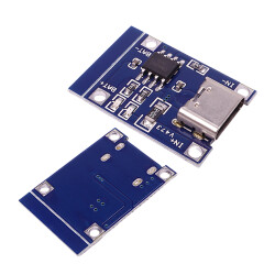 Ładowarka USB Typ C - 1000mA na Li-pol 1S (3,7V) - TP4056