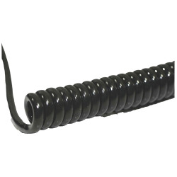 BKL 1506210 Spiral Cable Li12Y11Y 800/3200mm 2x0.50mm&#xB2; Black 1pc