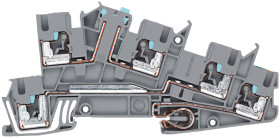 Zacisk do montażu na szynie DIN Siemens 14AWGWciskane 8WH 400 V