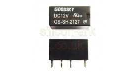 12 Volt 2A DPDT relay (GS-SH-212T) - Goodsky