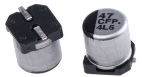 Kondensator 47μF 16V dc SMD Panasonic 5 (Dia.) x 5.8mm