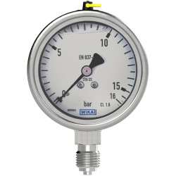 Riegler glycerine pressure gauge, 102349, 753-100