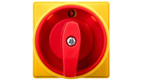 Łącznik Krzywkowy 0-1 3P 16A Do Wbudowania Z Pokrętłem Żółto/Czerwonym...