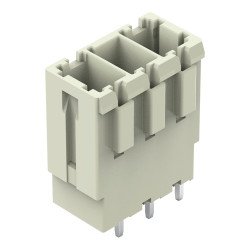 Wtyk PCB 3-pinowe raster: 7.62mm -rzędowe WAGO Montaż na płytce drukowanej