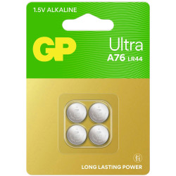 GP GP76Ault278C4 Button Cell Lr44 1.5 V 4 Pieces 110Mah Lithium Non Rechargeable