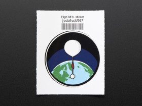 Adafruit High-altitude balloon - Sticker