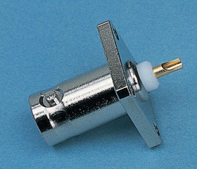 Złącze koncentryczne Montaż na kołnierzu Żeński 50Ω typ złącza Złącze BNC 0 to 4GHz Lutowane