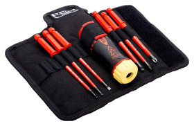 Wymienny zestaw standardowych wkrętaków Bahco Phillips, płaska 7 szt.