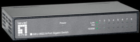 53082203 levelone 8 Port Gigabit Switch, metall housing