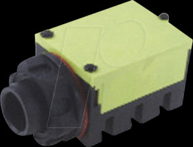 FC67810 Stereo jack socket, 3-pin, 6.35 mm