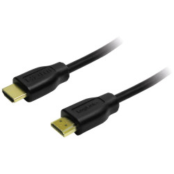 LogiLink CH0036 HDMI cable 4K UHD Black 1.50 m HDMI-A plug to HDMI-A plug