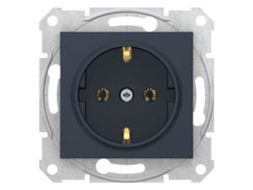 SEDNA Gniazdo pojedyncze z uziemieniem schuko zaciski bezgwintowe grafitowe SDN3001870 SCHNEIDER ELECTRIC