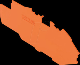2216-7792 End and intermediate plate, 1-mm thick, orange