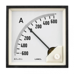 Amperomierz analogowy 96x96 N:IP52 AB55:zakr.pom.4kA/60mV MA19