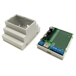 RasPiBox Zero - Pi Zero Prototyping DIN Rail Case (inc. 5V regulator)